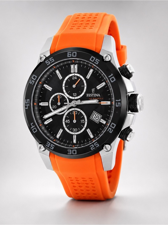 Festina Other - Festina The Originals Chronograph F20330/4 Orange Men’s Watch 47mm cas